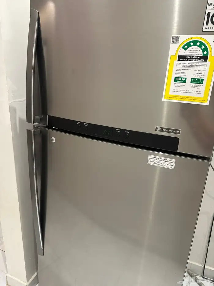 ثلاجه ال جي 18 قدم انفريتر استعمال ممتاز 2