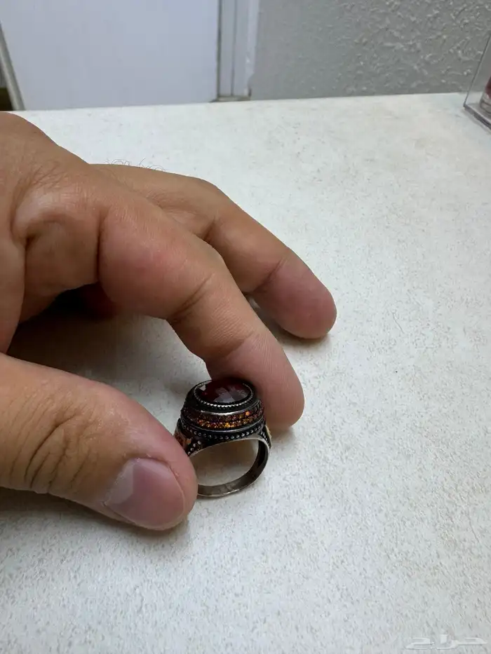 خاتم صناعه يدوي فضه 2