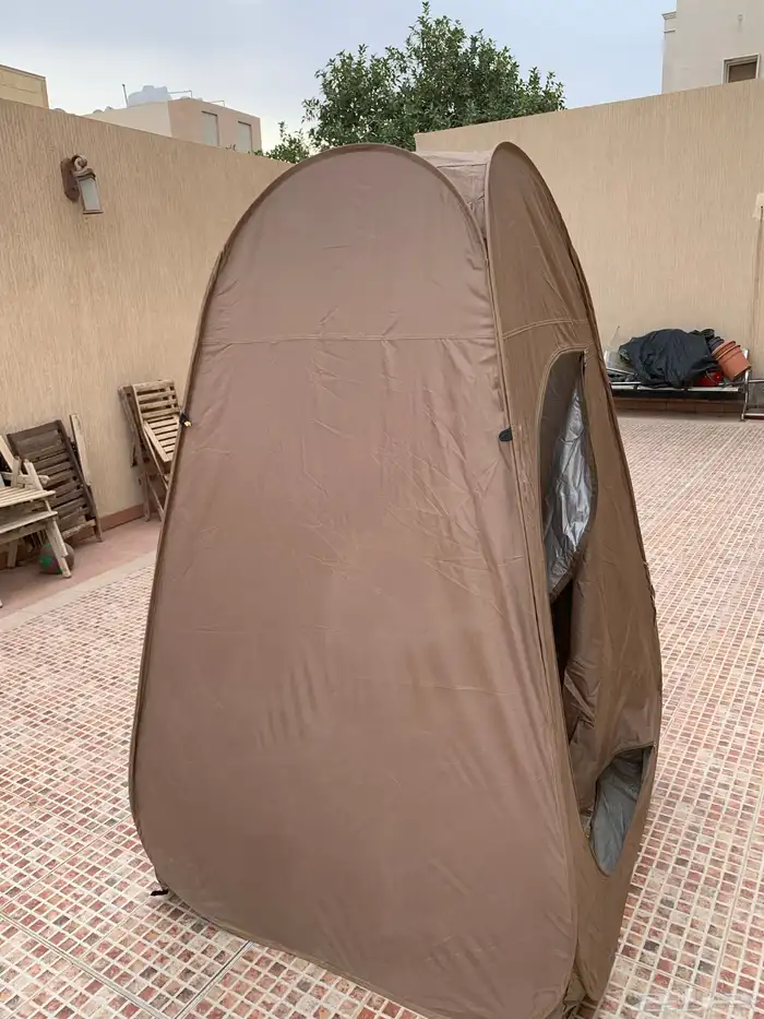 خيمة حمام متنقل للبر والرحلات سهل التسفيط والتخزين 1