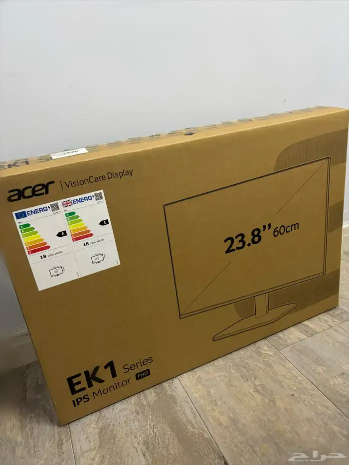 شاشه FHD 120hz المقاس 23.8 بوصه نوع الشركة  acer 0