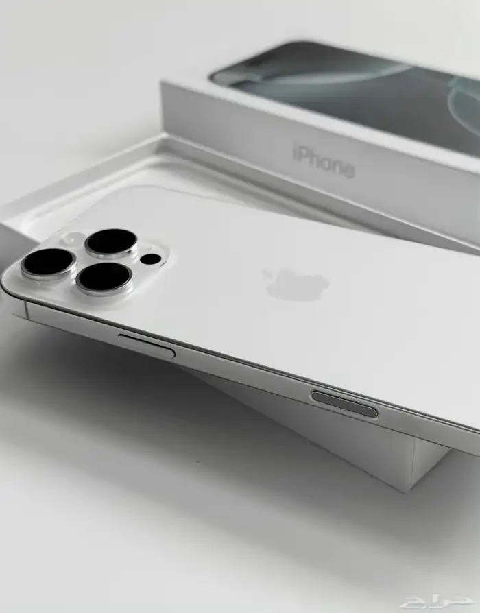 ايفون 16 برو ماكس 1 تيرا ابيض تيتانيوم 18