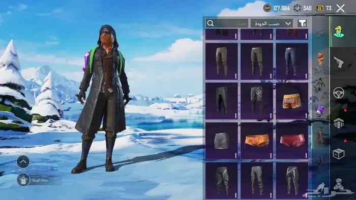 حساب ببجي للبدل ب حساب ببجي في امفور ثلجي لفل 4 5