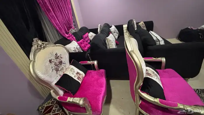 كنب مكون من 5 قطع كرسين 3 كنب كبار 0