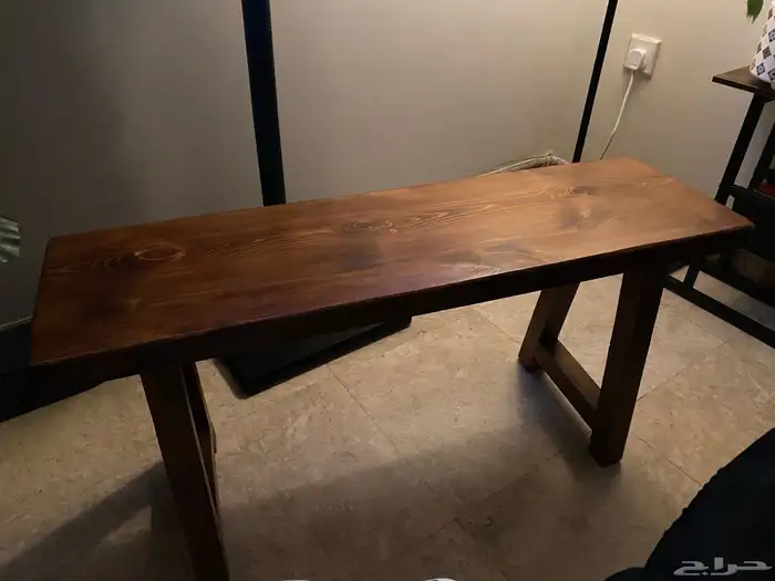 طاوله خشب طبيعي 0