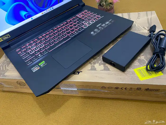 لابتوب ايسر نايترو5 مقاس 17.3 انش رايزان 7 رام 32 5