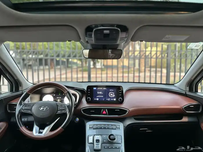 هونداي سنتافي موديل 2021 سعودي فل كامل اعلئ فئة 7 مقاعد 24