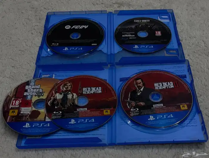 للبيع سوني slim (PS4) وشريط   فيفا24 وقراند5   وكود وردد 9