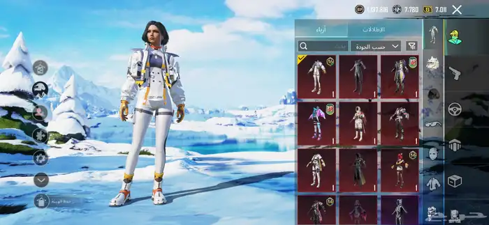 بيع حساب ببجي لفل 76 شاحن الاربي وفيه SCAR-L كل مسج 1