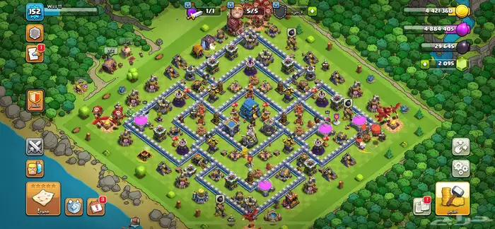 حساب كلاش اوف كلانس تاون 12 0