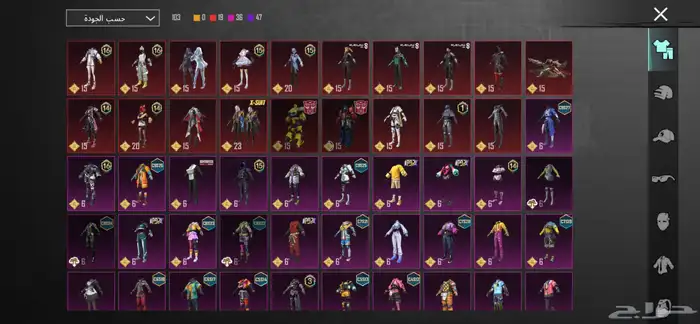 حساب ببجي للبيع لفلل 65 0