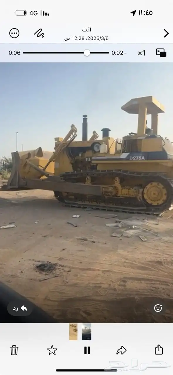 بلدوزر 275 وشيول كاتر بلر 966F 0