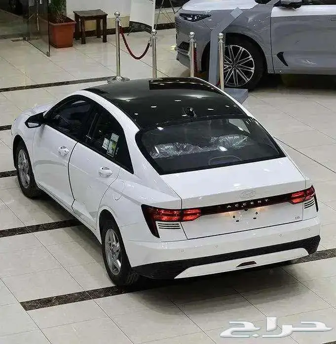 هيونداي اكسنت فليت 2026 - ابيض سقف اسود - سعودي 0