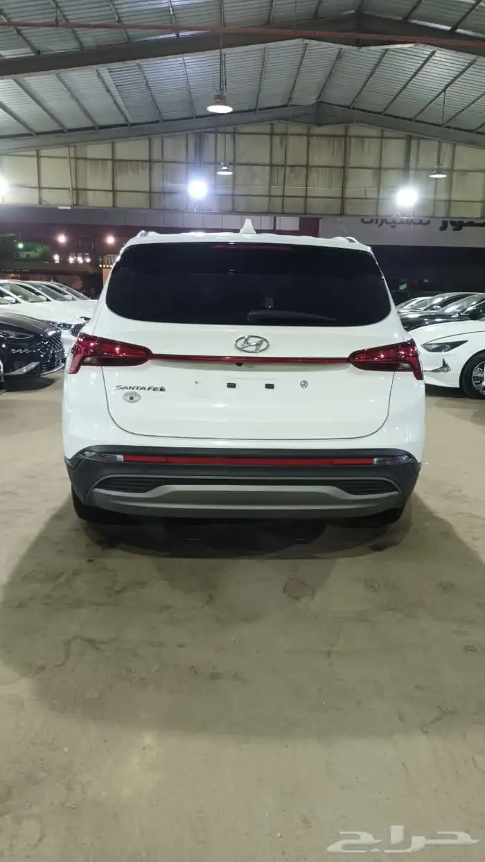 هيونداي سنتافي ابيض 2021 ديزل بطاقة جمركية وارد كوريا 5