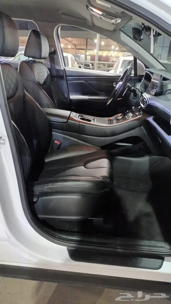 هيونداي سنتافي ابيض 2021 ديزل بطاقة جمركية وارد كوريا 11