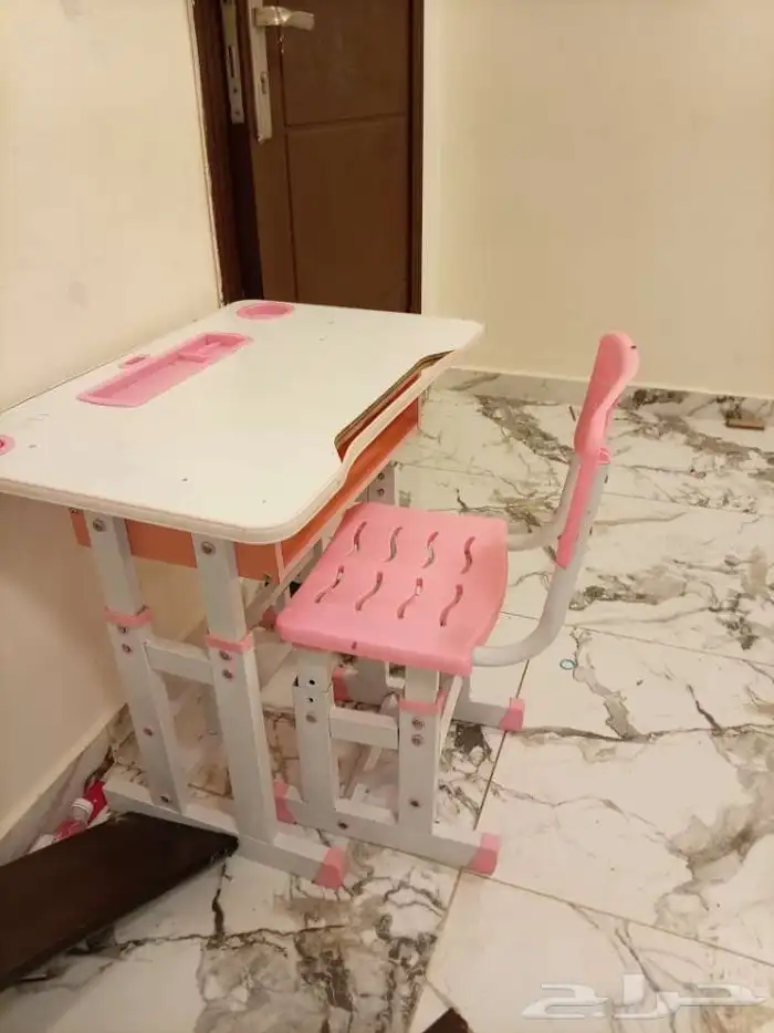 مكتبين دراسة أطفال نظيفة مع كراسي وأدراج مستعجل 3