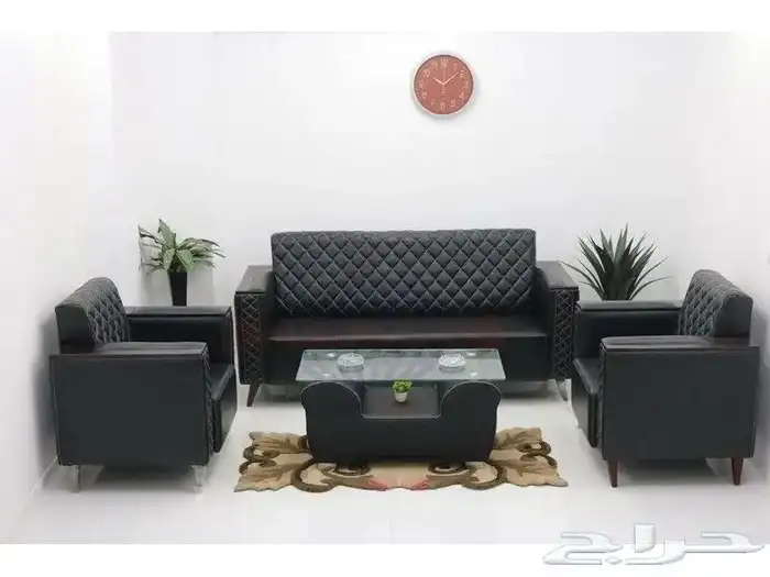 كنب مكتبي جلد فخم متوفر جديد 4