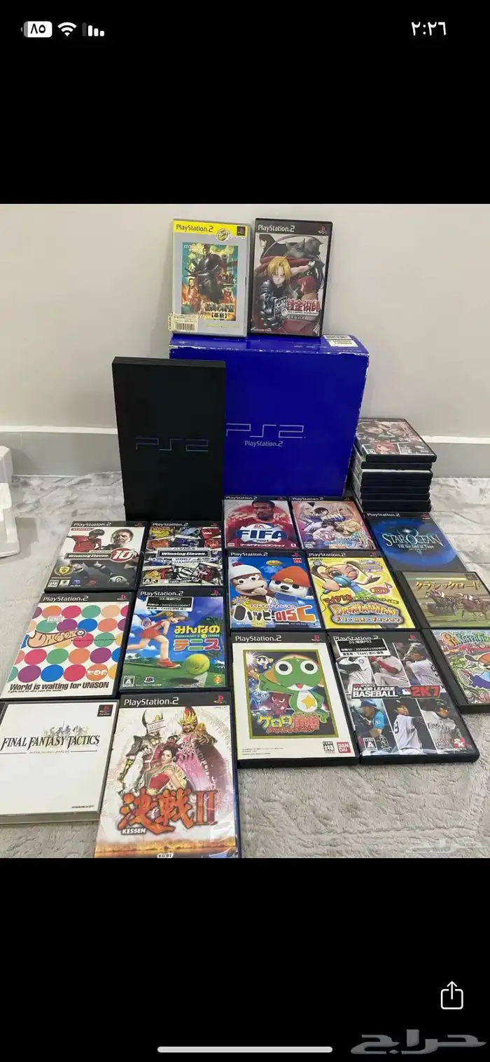 بلايستيشن 2 بكرتونه ومجموعة العاب 0