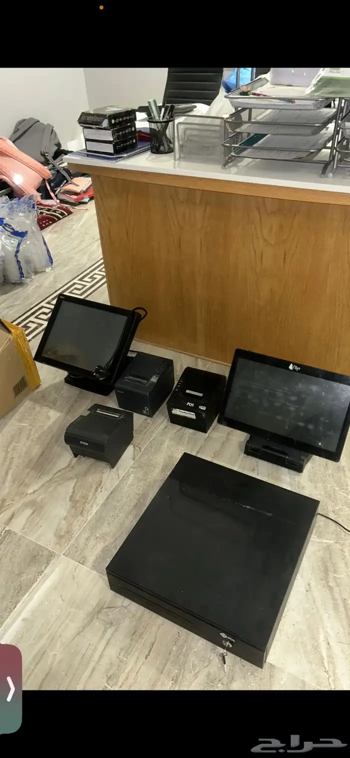 جهاز كاشير مع كامل اغراضه 0