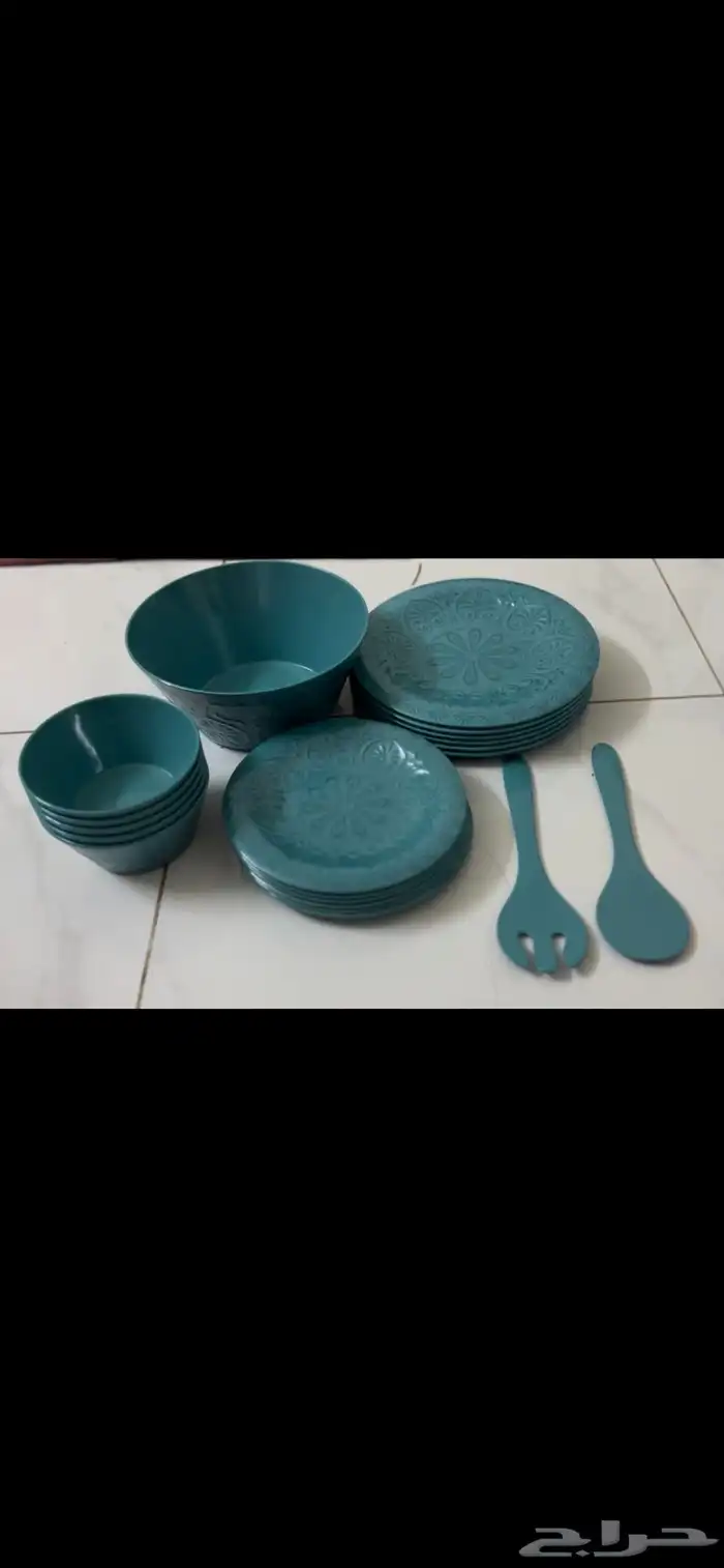 طقم عشاء ميلامين من سيف غاليري جديد 0