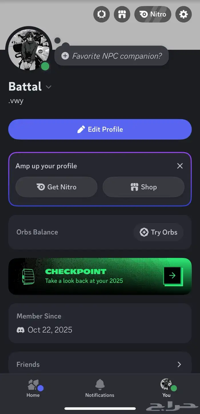 حسابين دسكورد شبه ثلاثيه 0