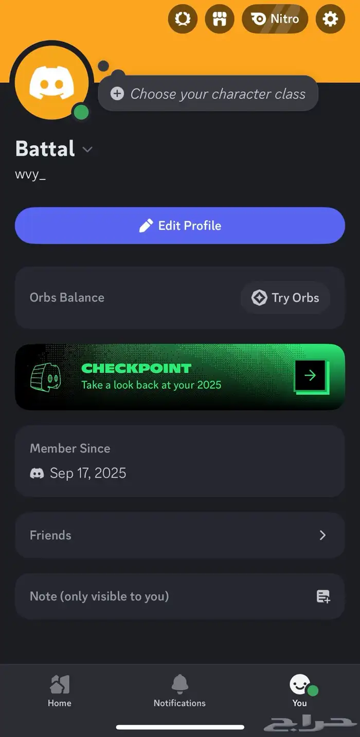 حسابين دسكورد شبه ثلاثيه 1