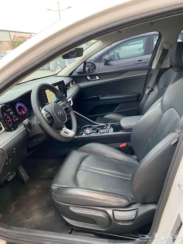 كيا (k5) مستورد كوري 2021 مقاعد جلد اسود تشغيل بصمه 7