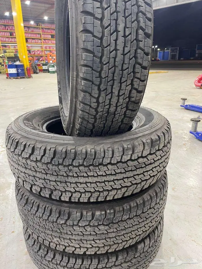 كفرات دنلوب للبيع جديده استخدام اسبوعين 4