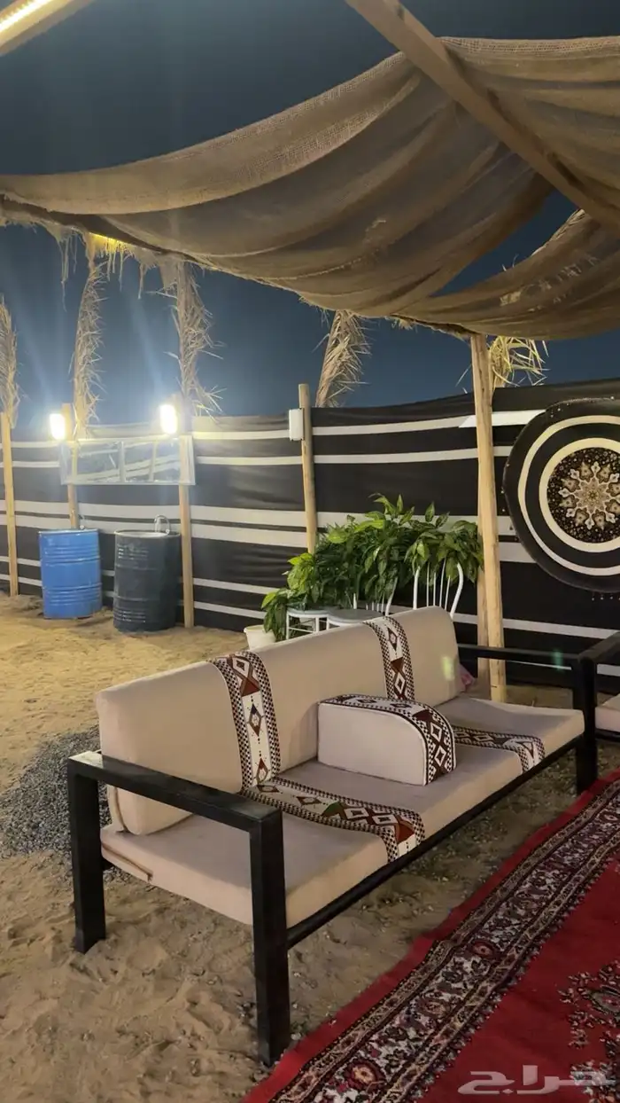 مخيم في حي السنابل للايجار اليوم 2