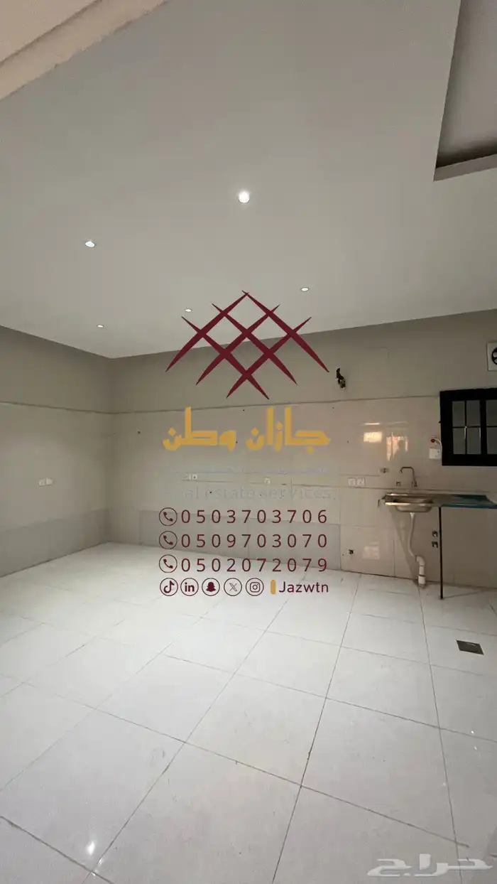 للإيجار شقة مكونة من 4 غرف في السويس بمدينة جيزان 1