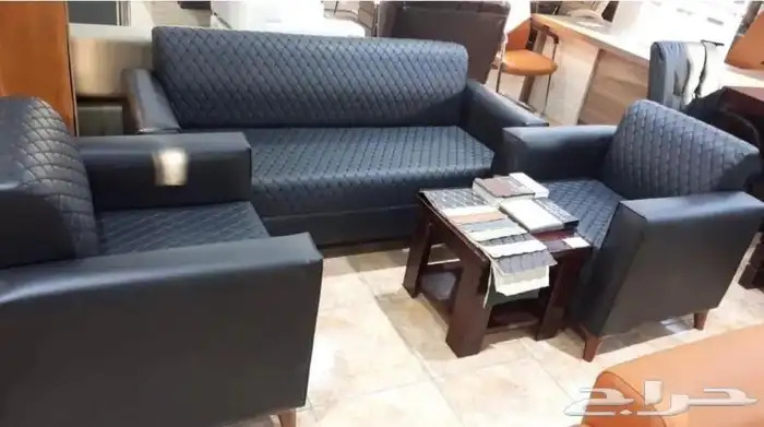 كنب مكتبي جلد فخم متوفر جديد 13