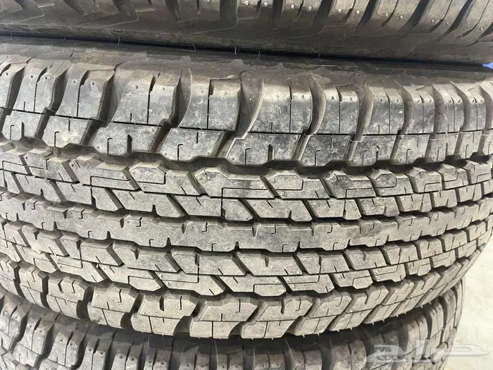 كفرات دنلوب للبيع جديده استخدام اسبوعين 7