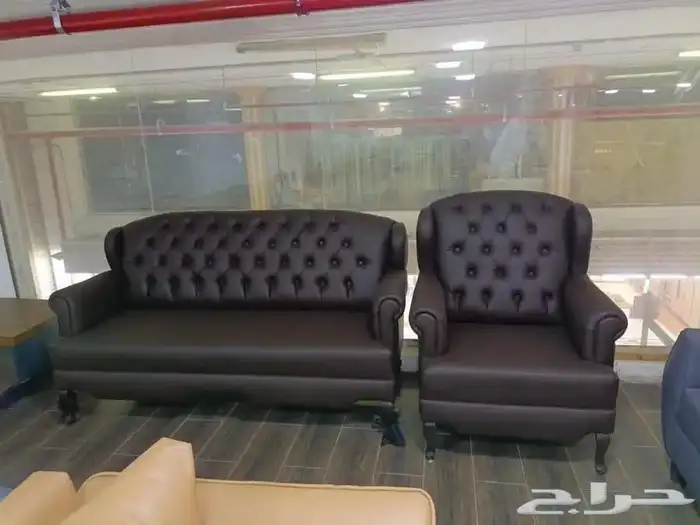 كنب مكتبي جلد فخم متوفر جديد 12