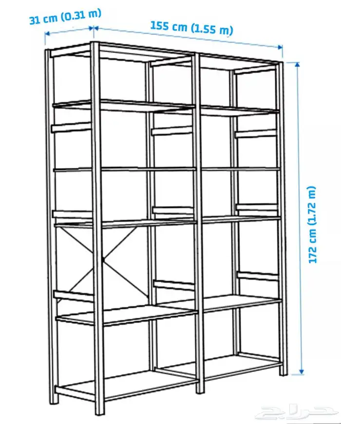 أرفف تخزين خشبية قابلة للتعديل Storing Shelves 3