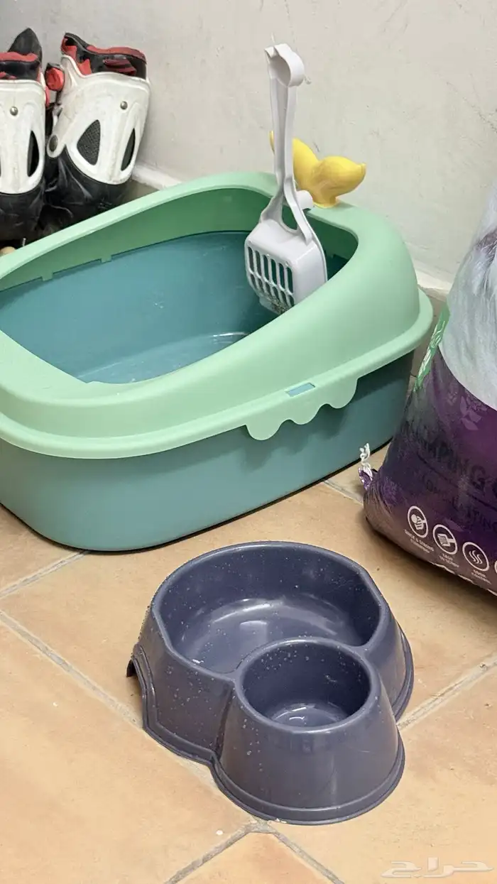 مستلزمات قطط   اكل ابلاوز رطب و ناشف رمل ليتر بوكس 3