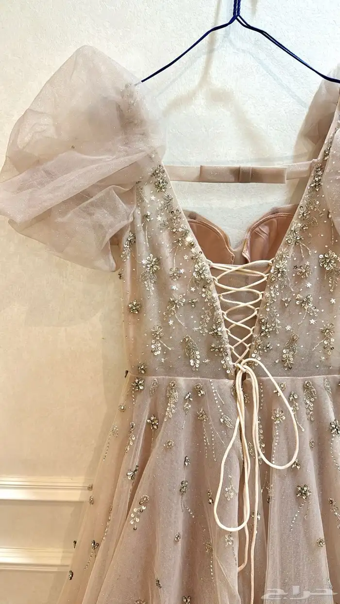 فستان سهره زواجات مناسبات طويل زهري - ماركة Elegant Boutiqu 4