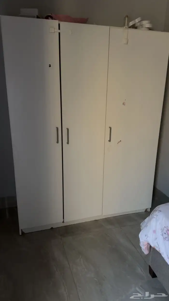 غرفه نوم كامله ومعها دولابين 4