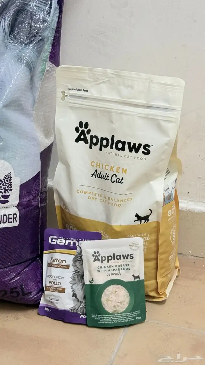 مستلزمات قطط   اكل ابلاوز رطب و ناشف رمل ليتر بوكس 1