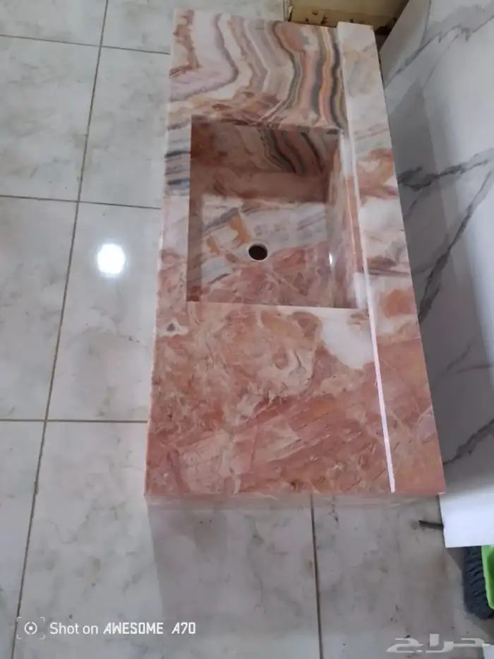 تفصيل وتصميم مغاسل ومطابخ وطاولات رخام صناعي وطبيعي 0