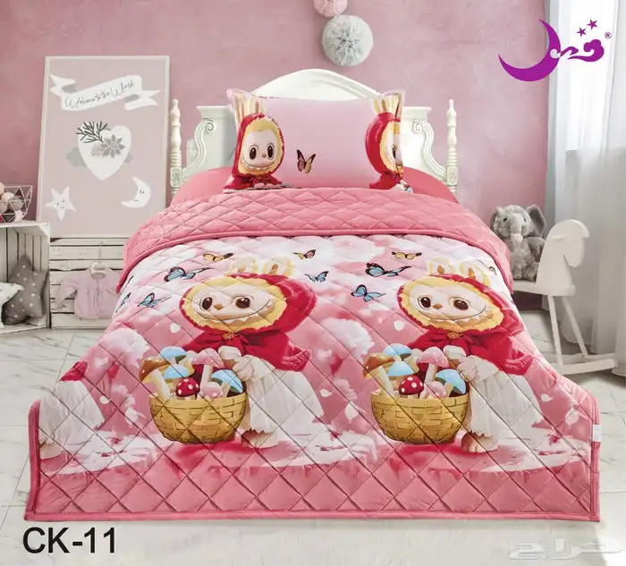 جديد و عرض مفارش اطفال مخمل مضغوط ناعم نفرونص 3 قطع ب105 10