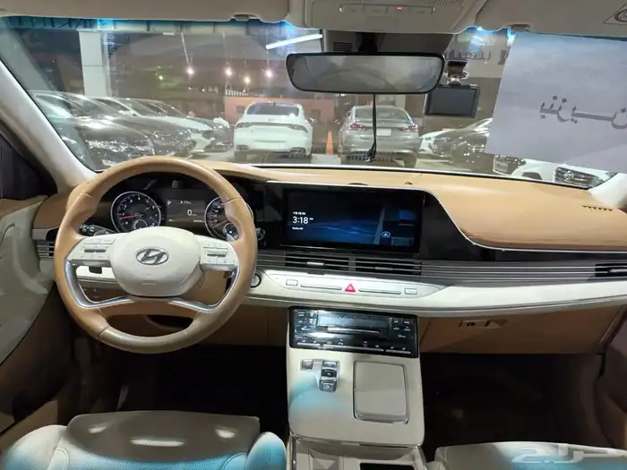 هيونداي ازيرا ابيض 2021 بنزين بطاقة جمركية وارد كوريا 12