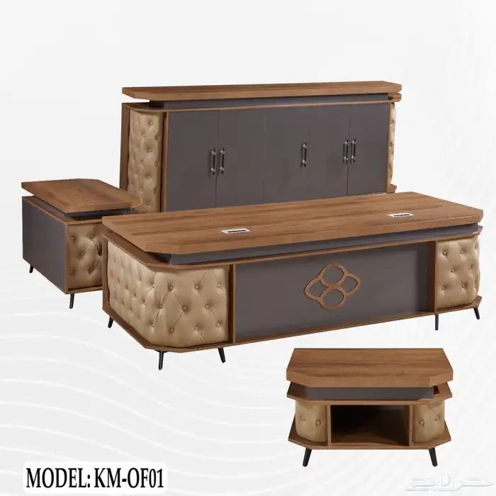 مكاتب طقم تركي فاخرة جديدة و مكتب مدراء جدا  ممتاز و كراسي 44