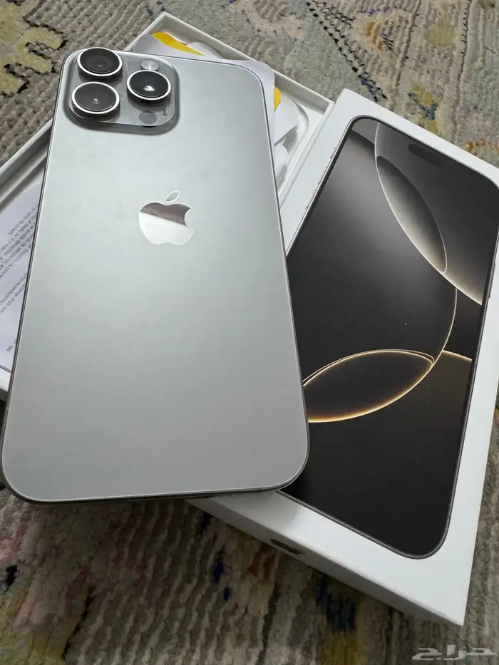 للبيع ايفون 16 بروماكس 256 تيتانيوم طبيعي 0