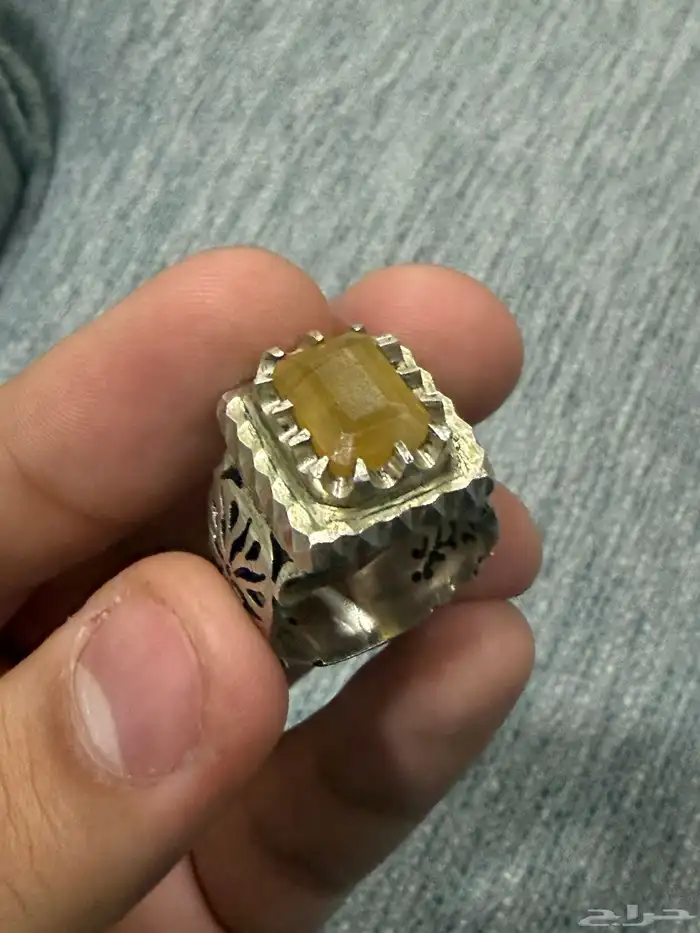 خاتم ياقوت صياغة ملكية للبيع عالسوم يبدا من 120 2