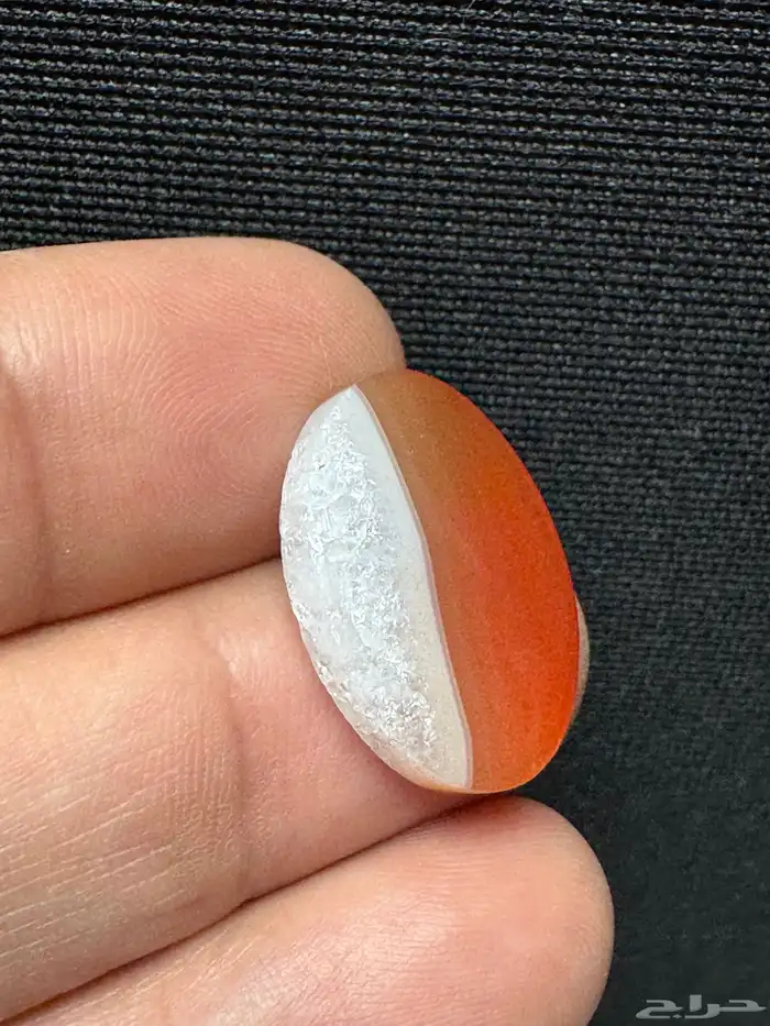 عقيق يماني طبيعي مناصف كريستالي نوادر 2