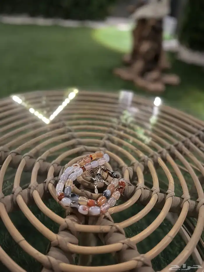 مسبحة عقيق يماني بتدرجات لونية ملفته للانظار 4