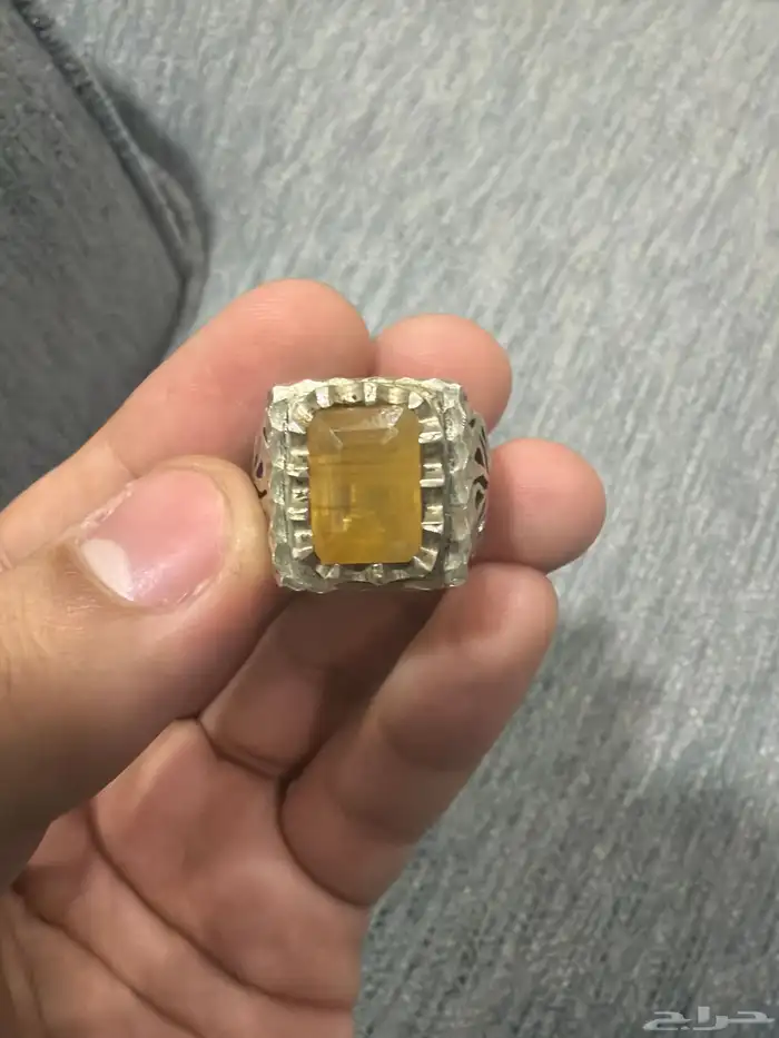 خاتم ياقوت صياغة ملكية للبيع عالسوم يبدا من 120 0