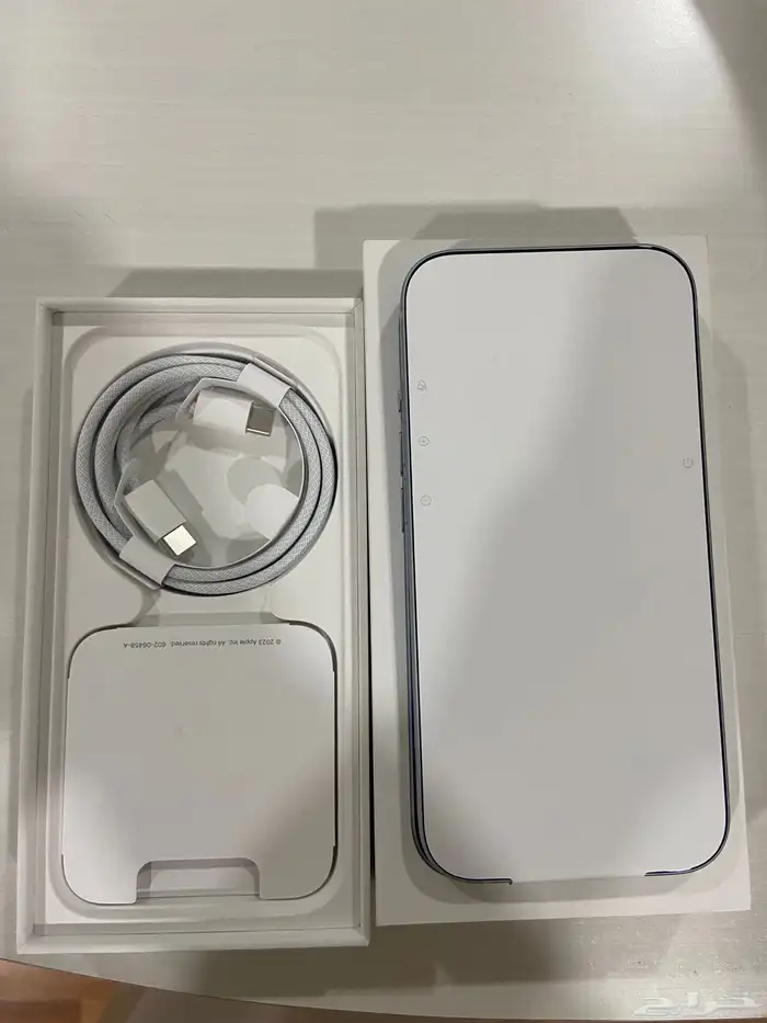 ايفون 15بلو قيقا128جديد ضمان المنيع 24شهر 0