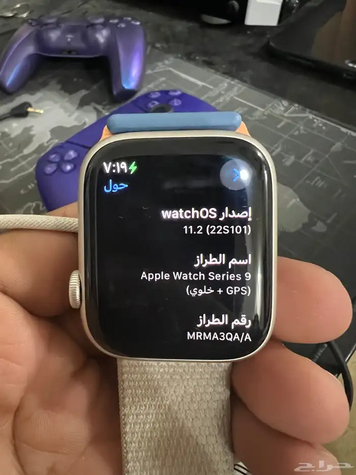 ساعة ابل الجيل التاسع 45mm GPS cellular خلوي 64 قيقا 7