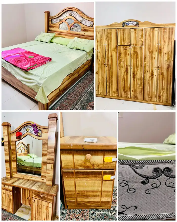 غرفة نوم- سرير - دولاب - خزانة 0