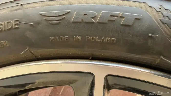 جنوط مرسيدس مع كفرات شبه جديده 9